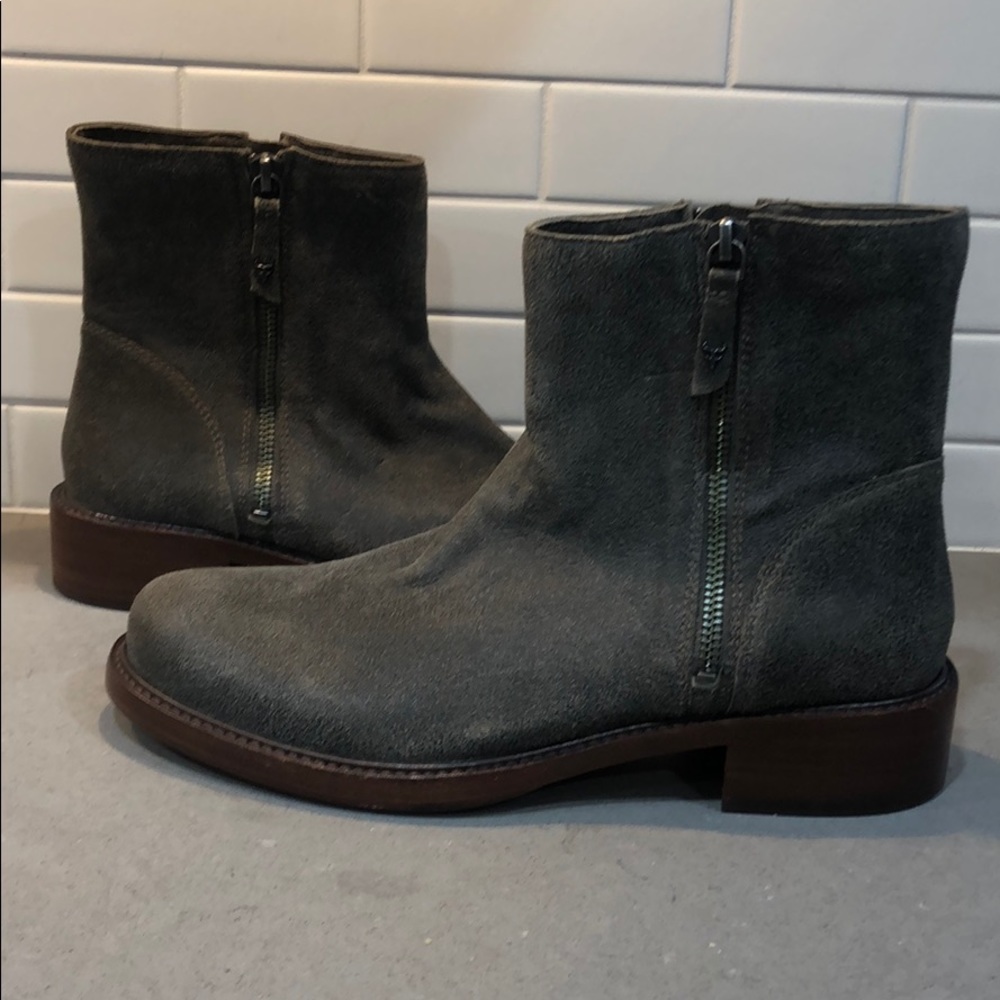 Trask women’s moto booties gray - NEW